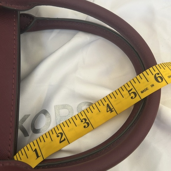 NWT! Michael Kors medium Selma merlot leather satchel . - Picture 11 of 13